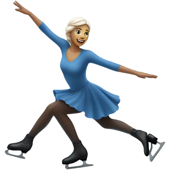 Ice skating on ice  emoji