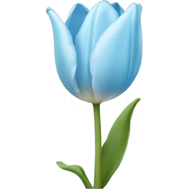 Light blue tulip  emoji