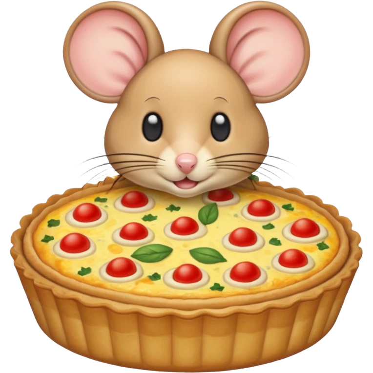 A mouse quiche emoji