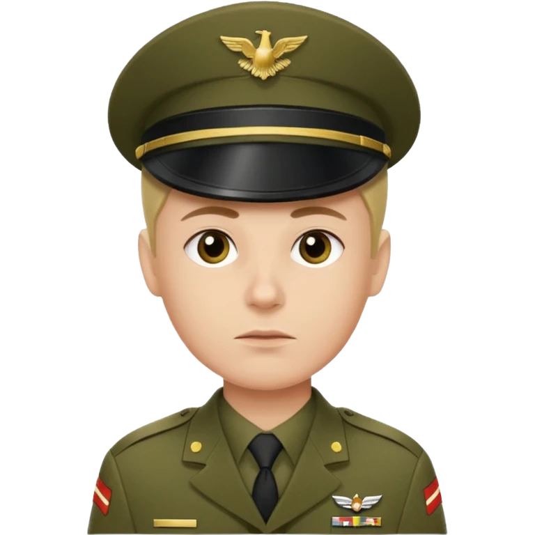 Sargento saludando  ejército  emoji