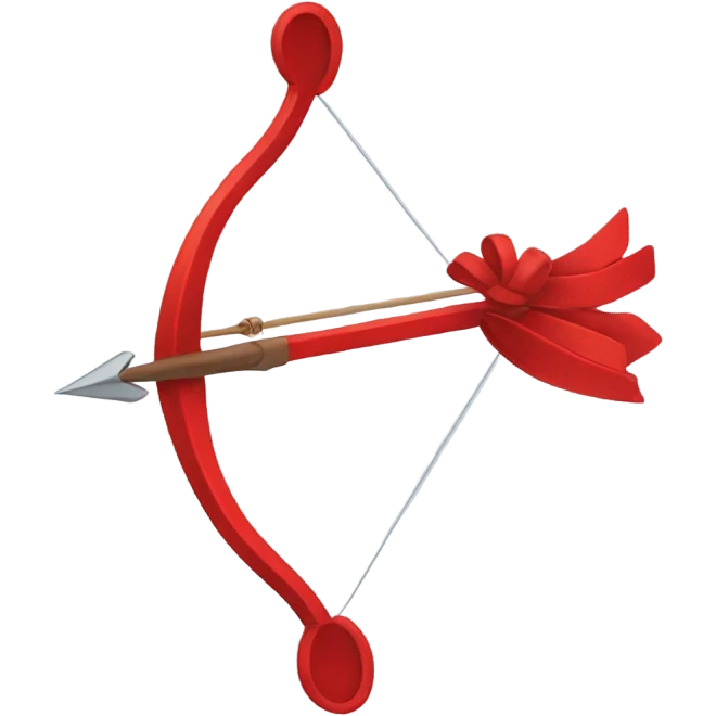 red bow and arrow emoji