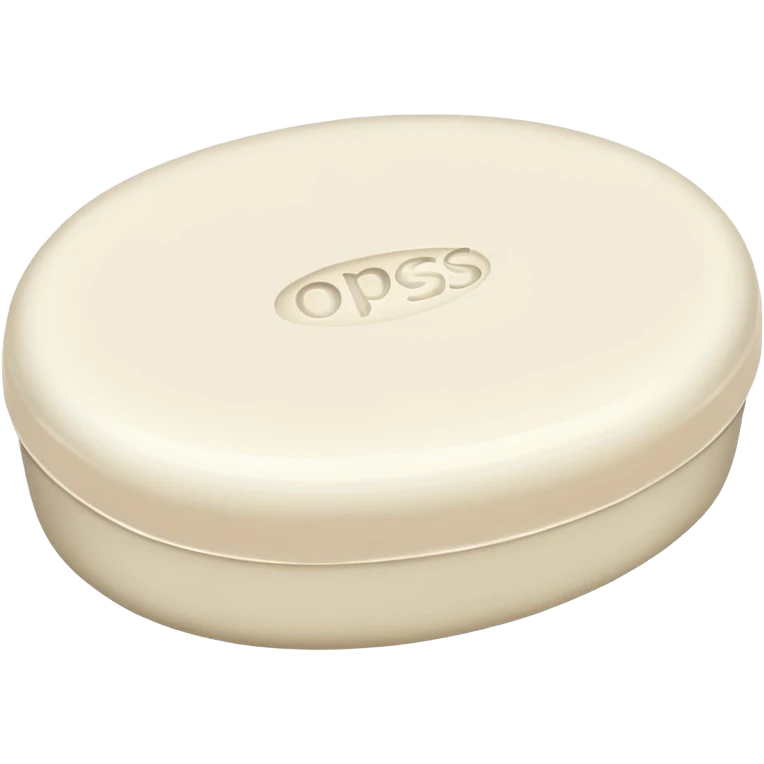 oval white soap emoji