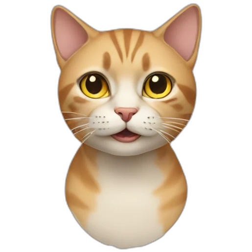 Cat with a human face  emoji
