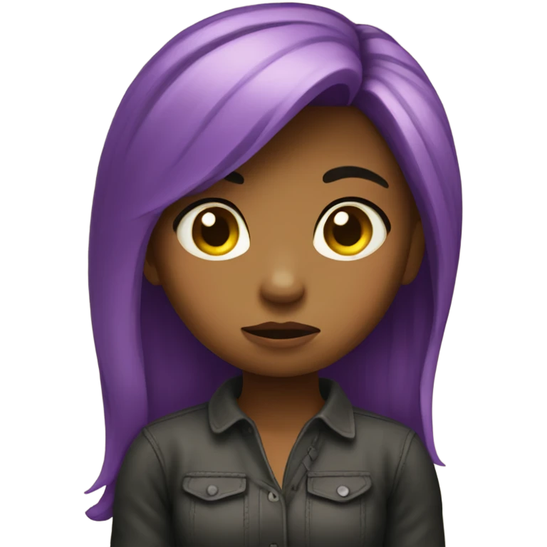 Girl on pony sad emoji
