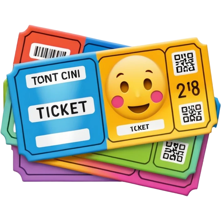 Ticket (flat design) emoji