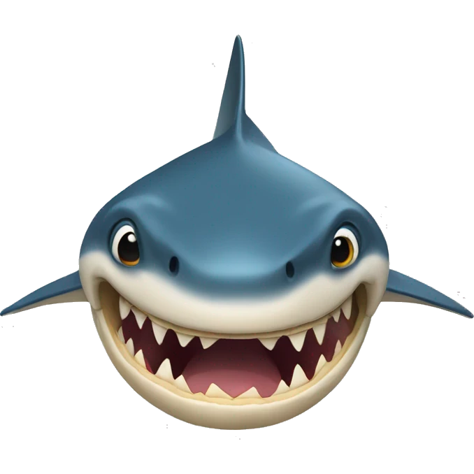 Un tiburón con pie emoji