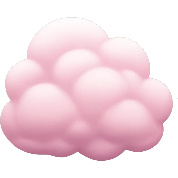 pastel pink cloud emoji