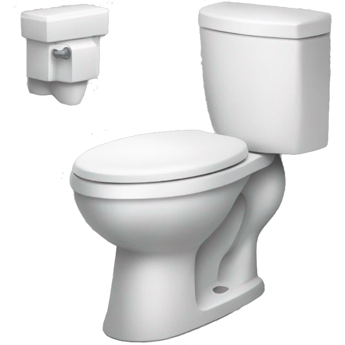 Person seating toilet emoji