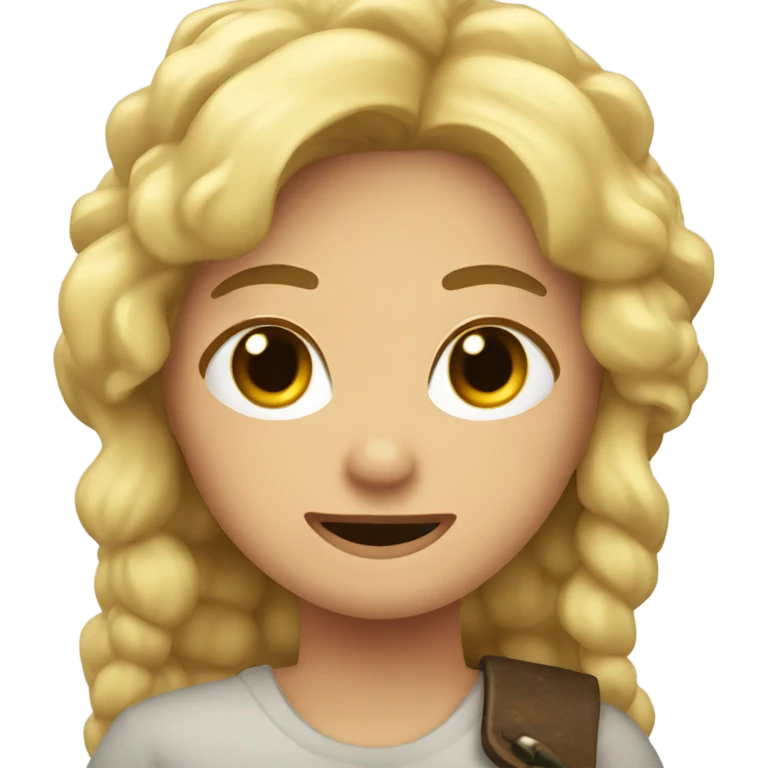 Rubia con cuernos emoji