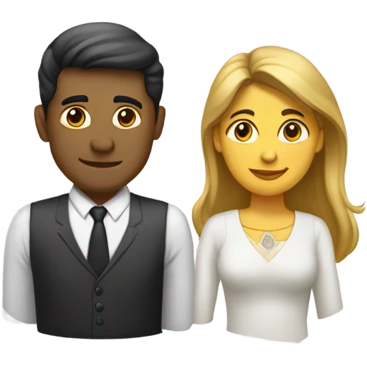 Pareja de mujer blanca y hombre rubio besándose  emoji