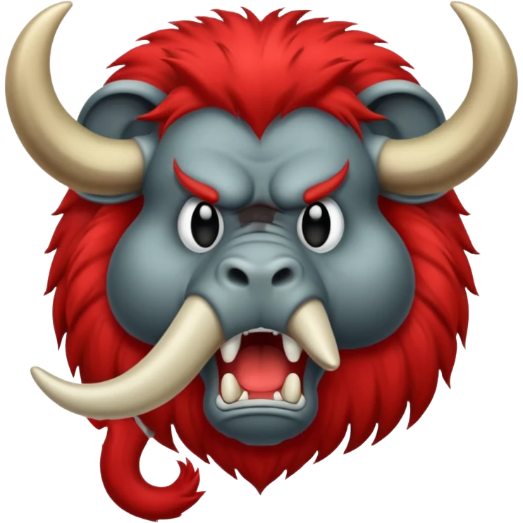 Create a slack emoji of a mastodon who needs to calm down emoji