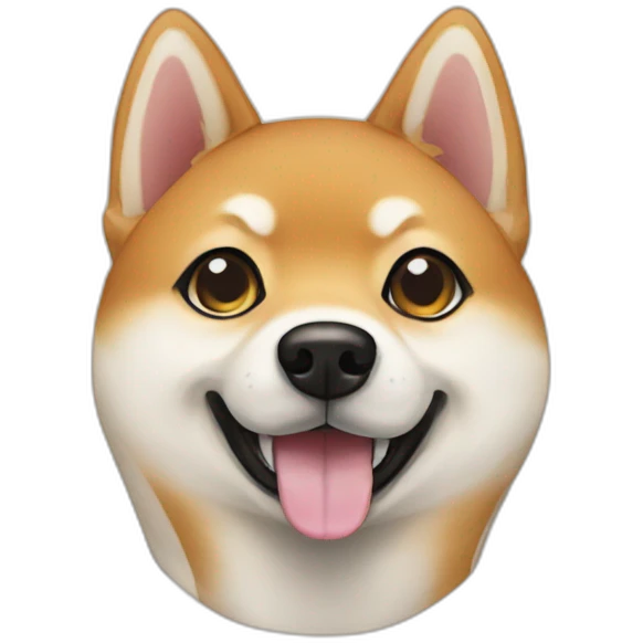 Shiba with suite emoji