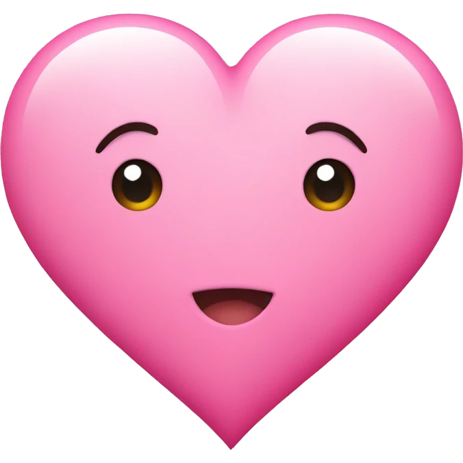 Cute pink heart  emoji