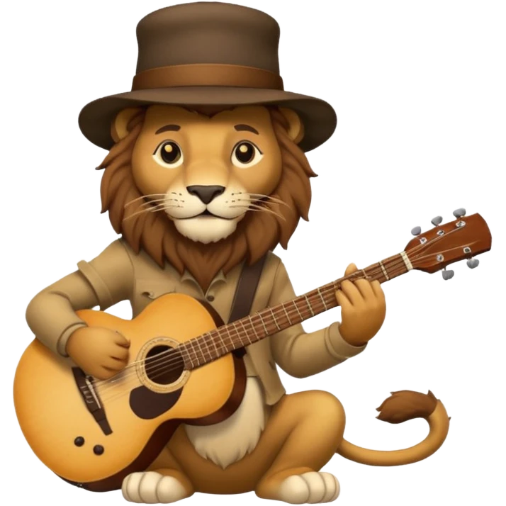 lion Musician emoji