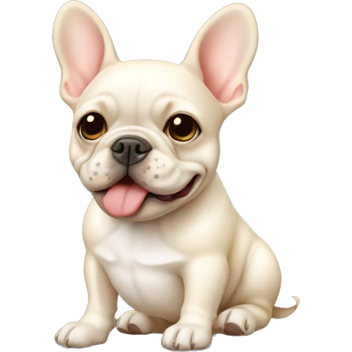 Cream French bulldog  emoji
