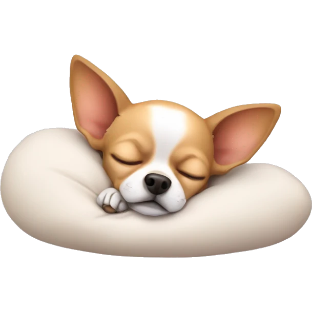 Chihuahua sleeping  emoji