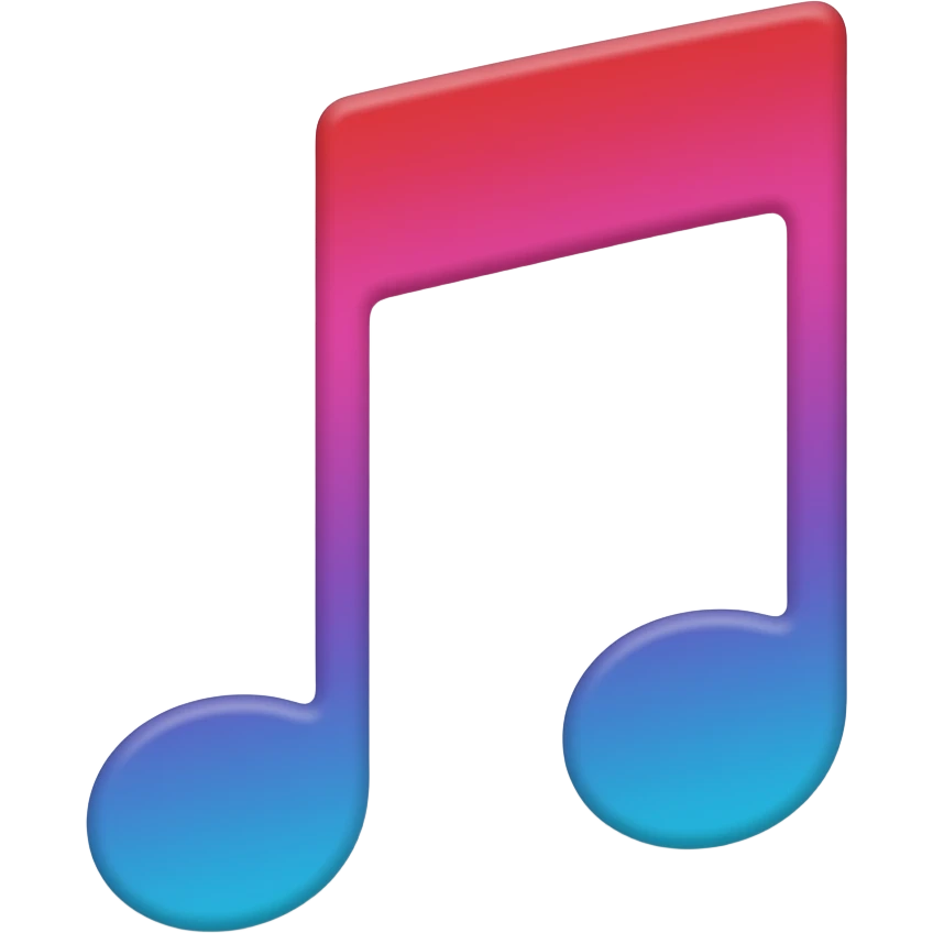 create me an apple music logo emoji