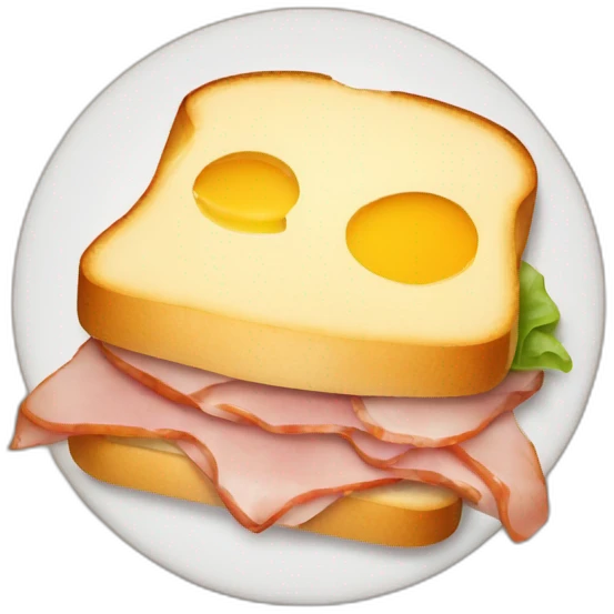 Hot ham and cheese sandwich emoji