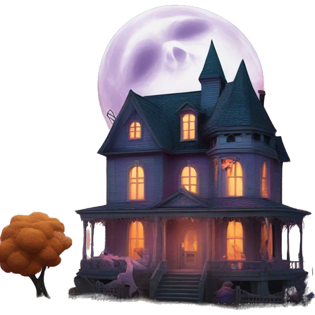 Barbie’s run-down frightening dangerous ghost-ridden haunted dream house nightmare scenario full harvest moon  emoji