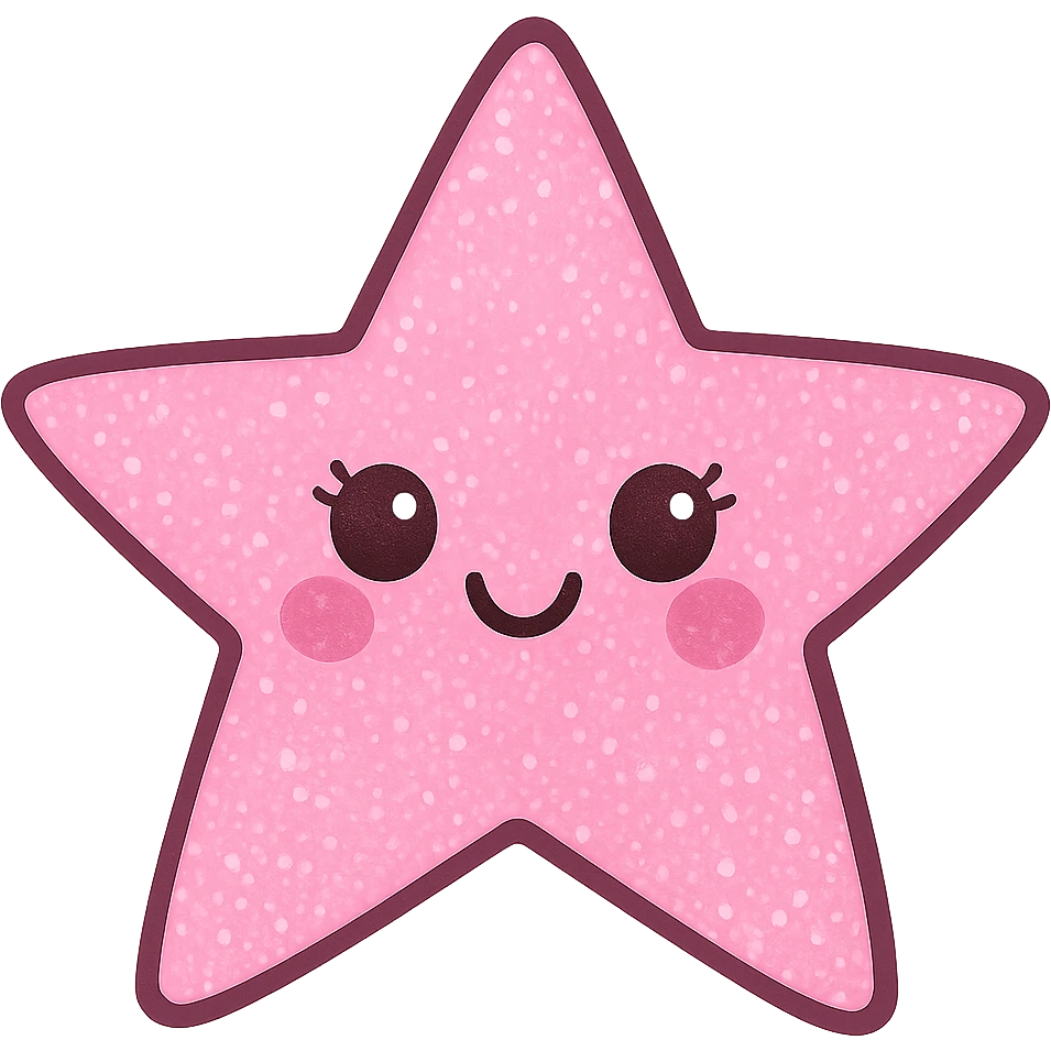 Girly star, no background emoji