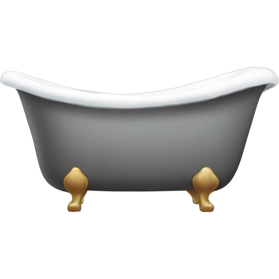 bathtub with huge foam emoji