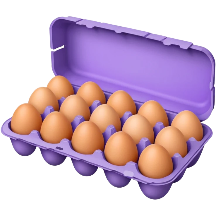 purple big egg carton emoji
