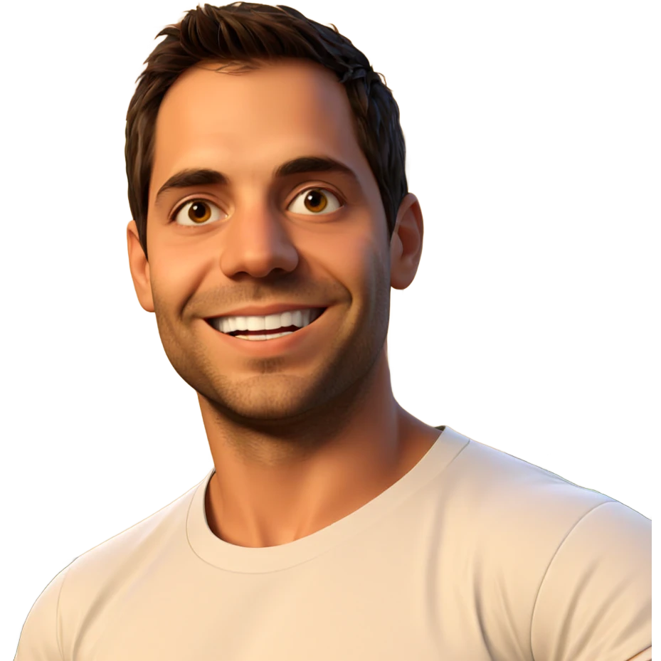 smiling boy in white shirt emoji