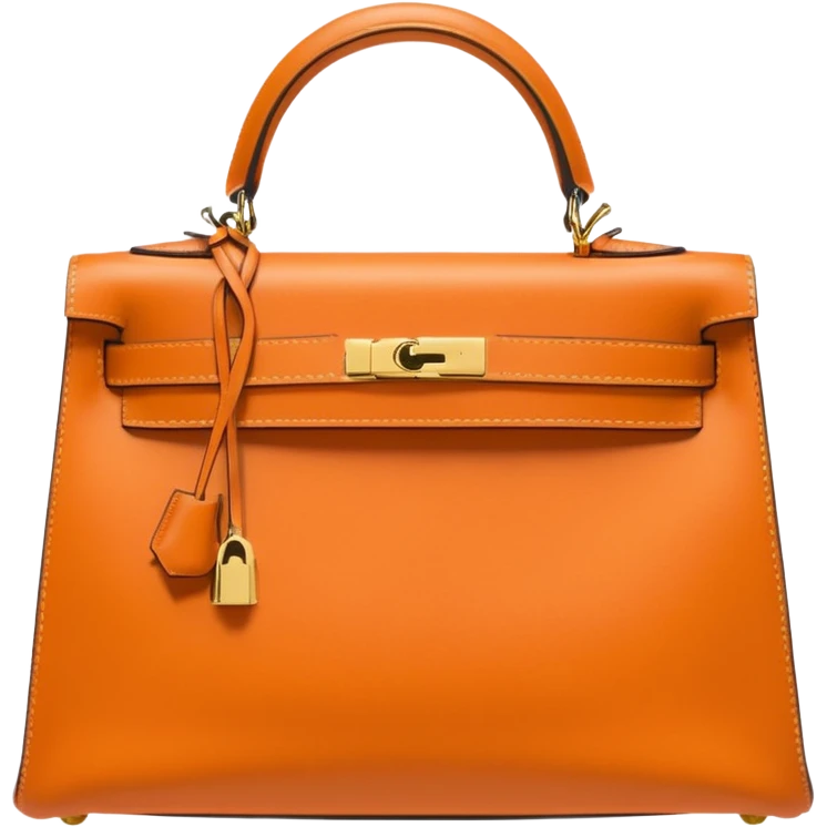 hermes kelly light orange color bag emoji