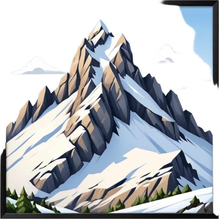 the mountain "Säntis" in St. Galler Rheintal emoji