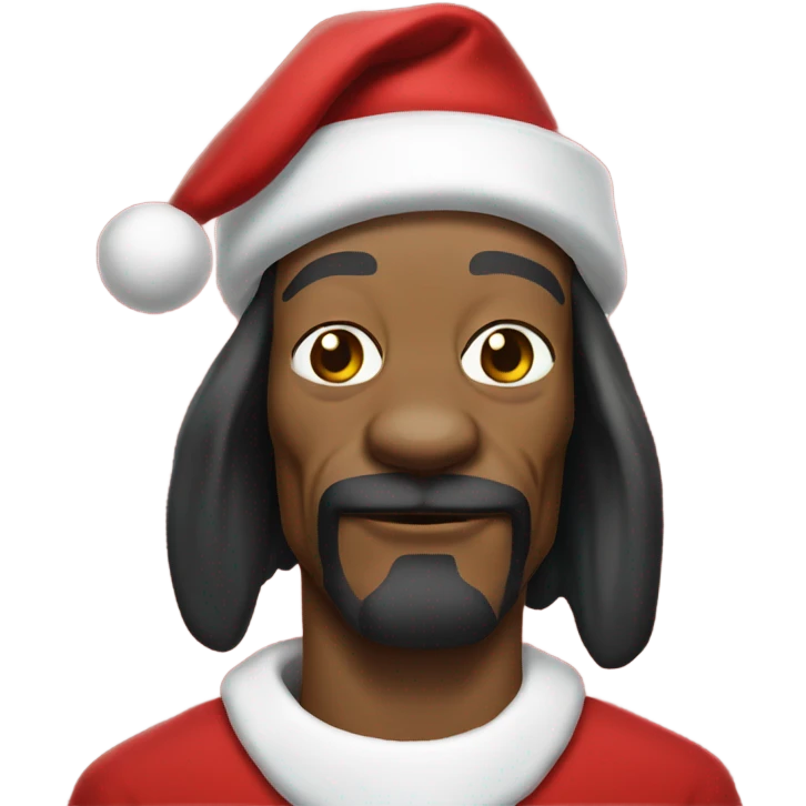 Snoop Dog as Santa Claus emoji