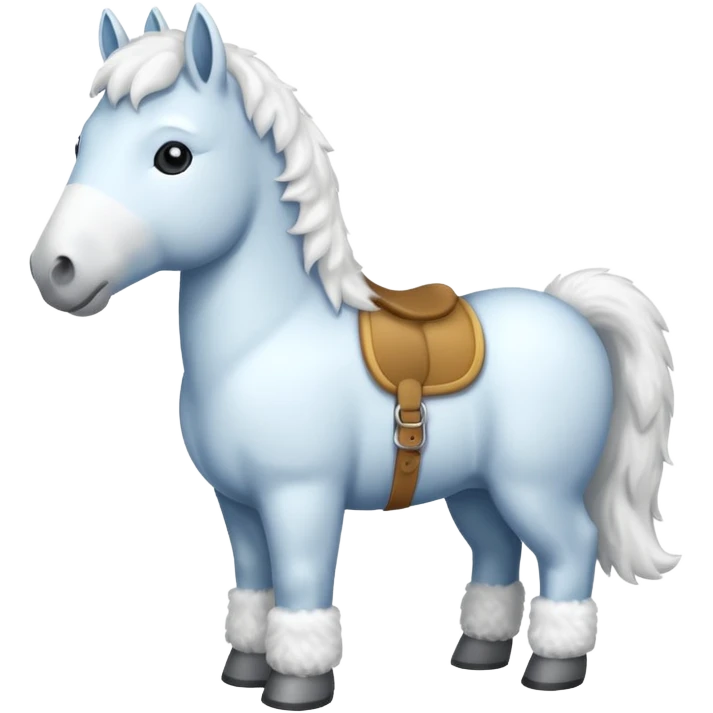 A snow horse emoji