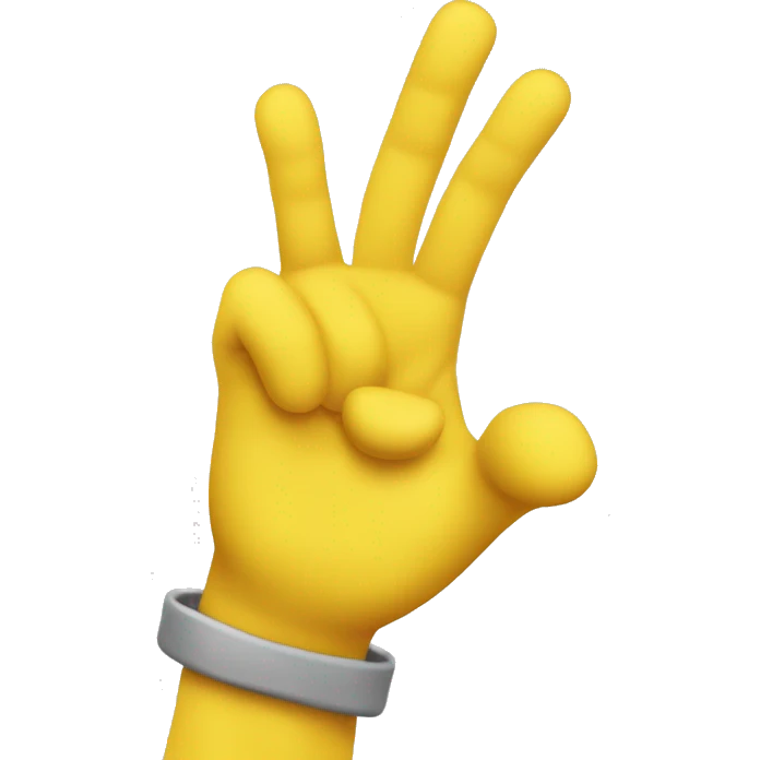 saluting smile yellow face. head and hand only. emoji