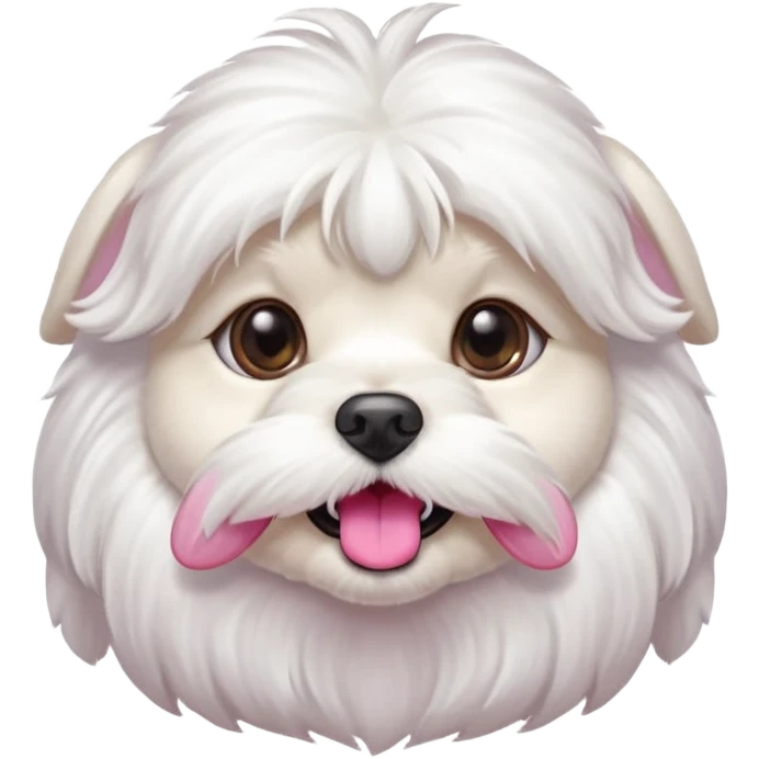 dog white maltesse emoji