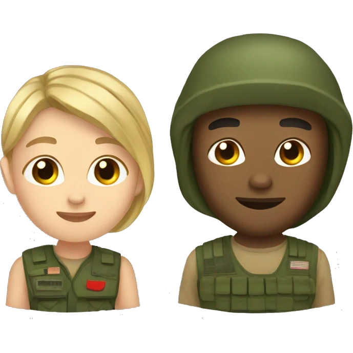 me and my army boyfriend emoji