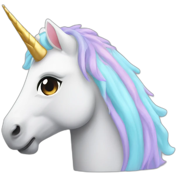 unicorn flat emoji