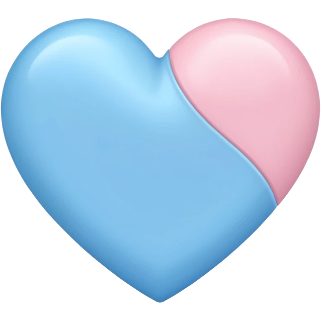 light pink and blue heary emoji