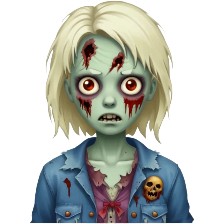 Zombiegirl horror emoji