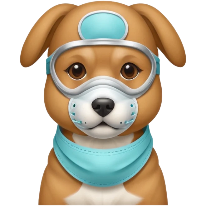 dog Wearing Medical Mask emoji