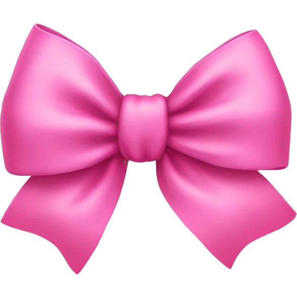Pink bow emoji