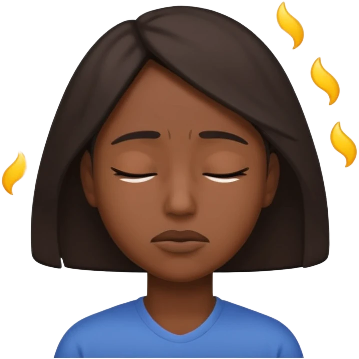 Sad head shake emoji