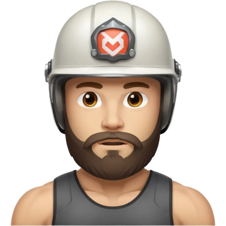 bearded athlete in helmet



















 emoji