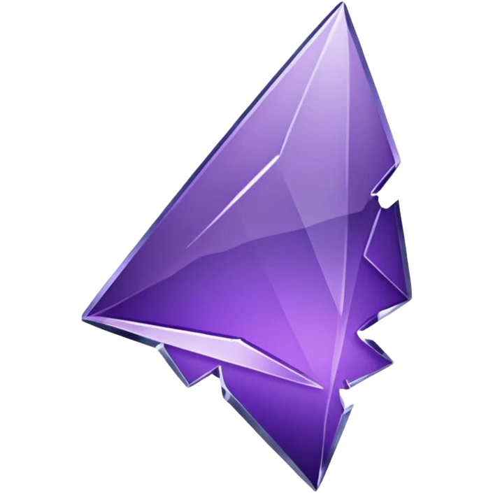 purple broken glass shard emoji