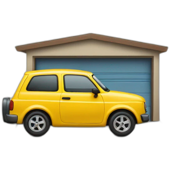 garage with a car emoji
