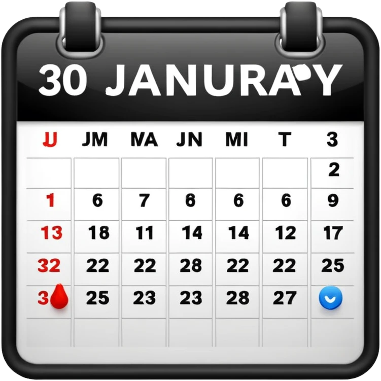 30 January emoji