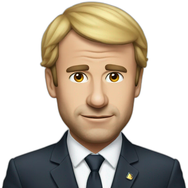 macron that poops emoji