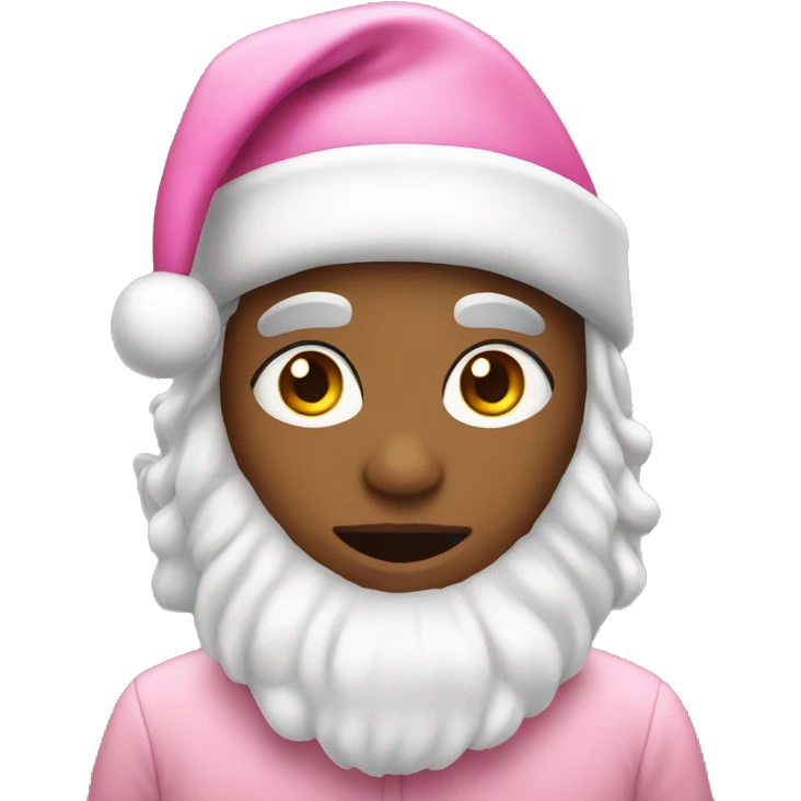 Pink Christmas emoji