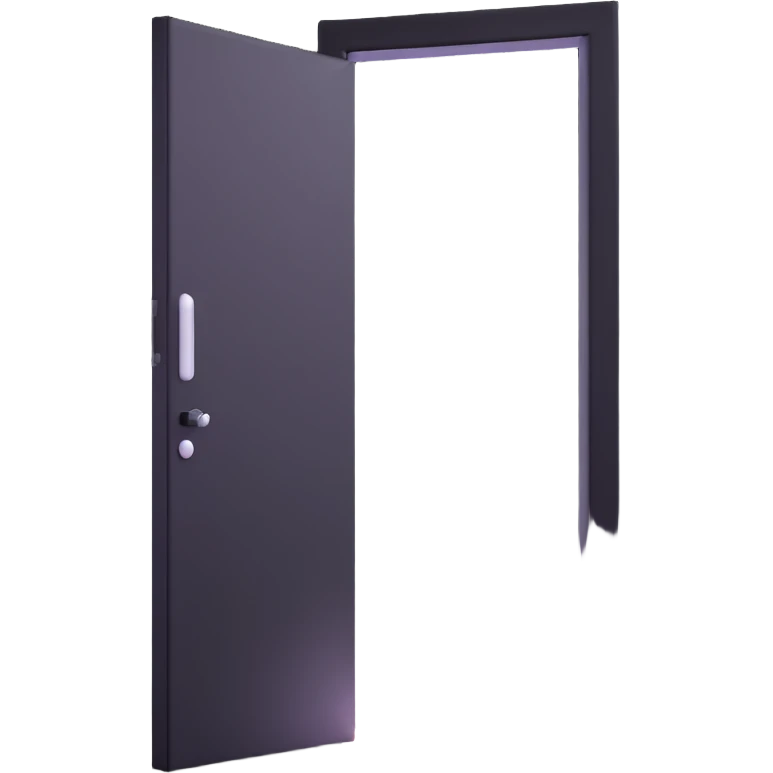 door in darkness, slightly open with a blinding, thick white light beam and glowing haze coming through, very dramatic emoji