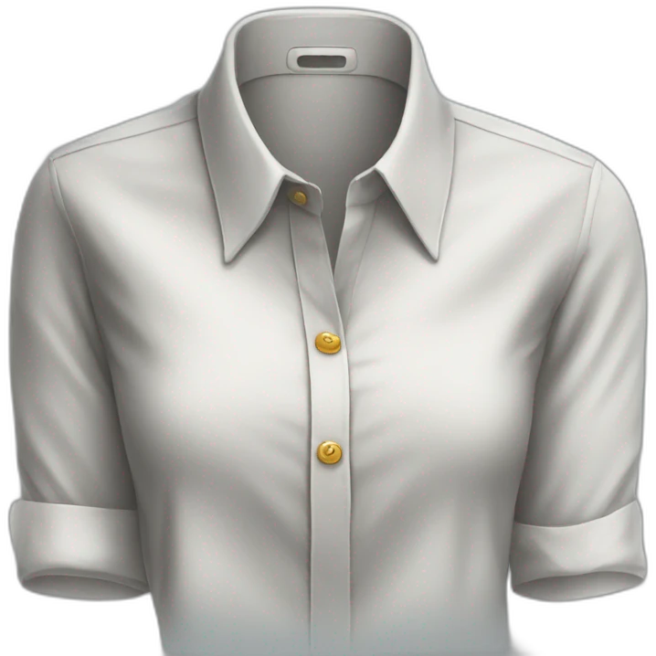 button-down sleeved shirt emoji