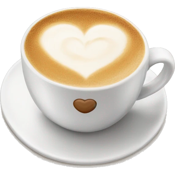 cappucino heart cup emoji