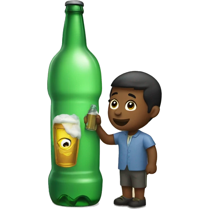 Drinking a bottle  emoji